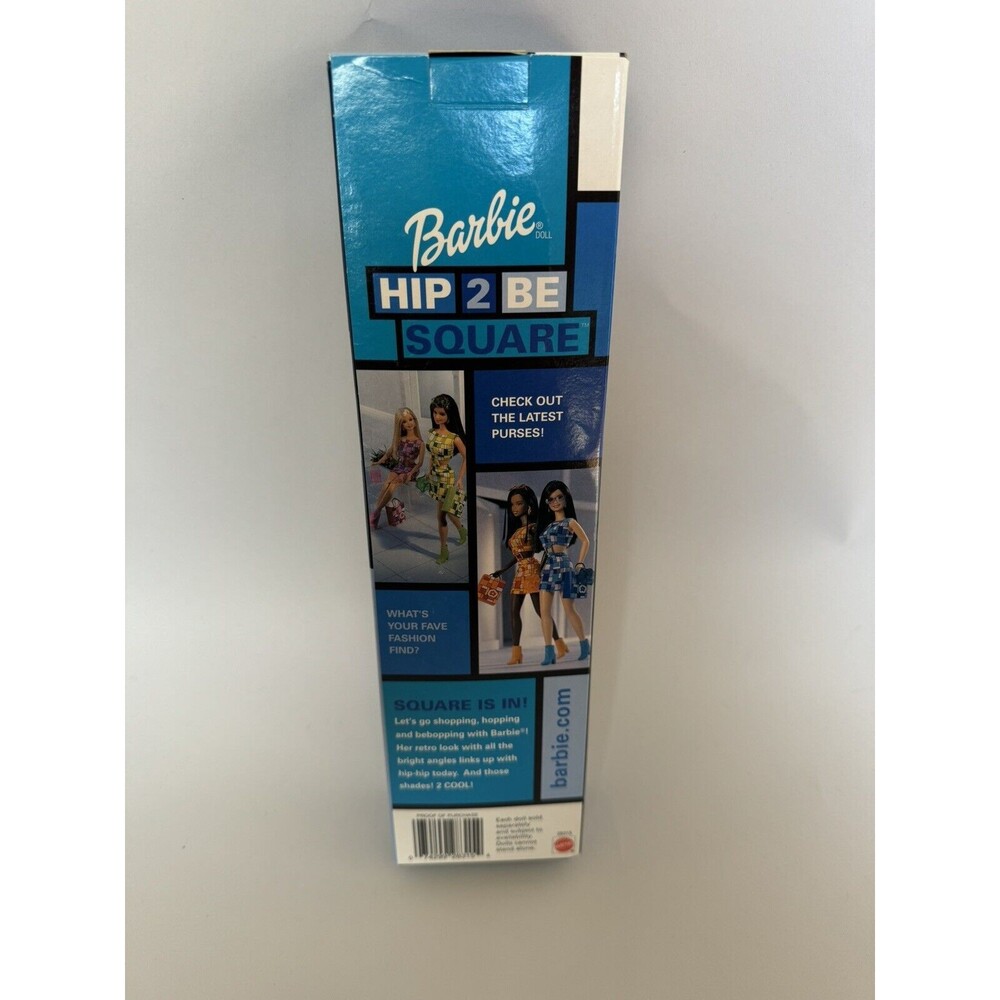 Mattel 2000 Hip 2 Be Square Brunette In Blue Barbie Doll #28315 new in the box - Picture 3 of 6